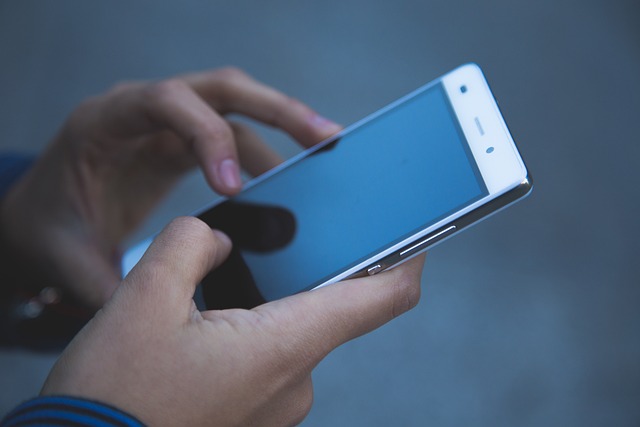 a hand holding a phone